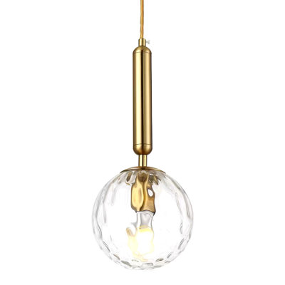 Luminaire suspendu en verre E12