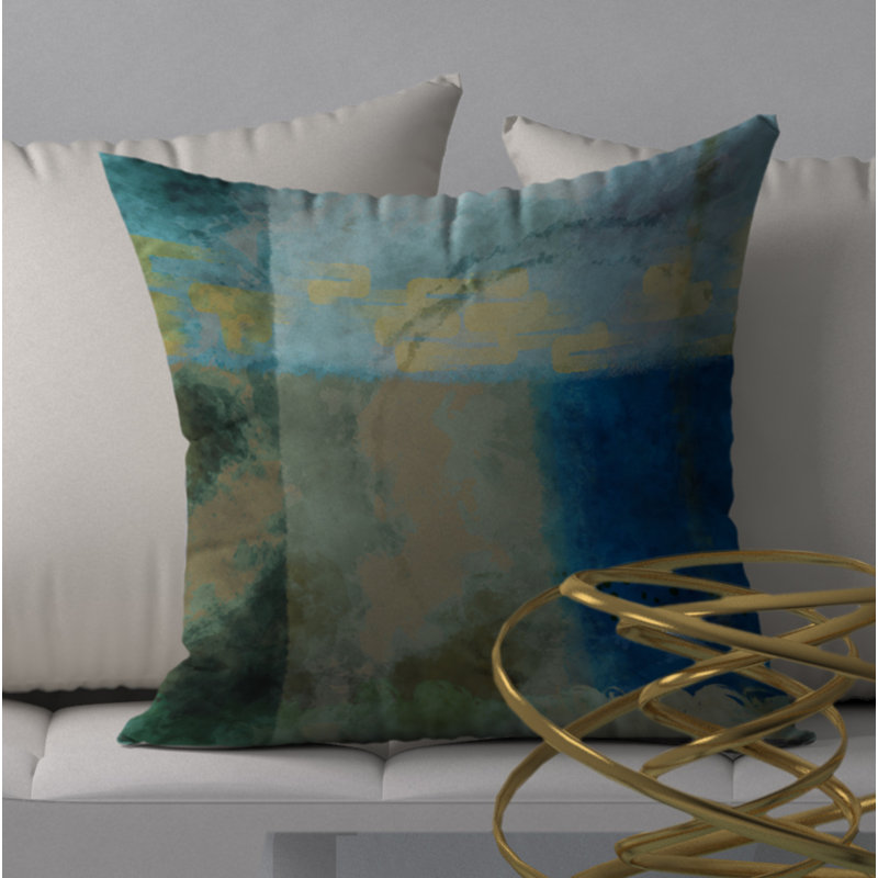 O.K. Housse et insert de coussin carré Fun, 18" x 18"
