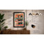 Sushi Geometry Retro - Framed Print-342554626-342554624