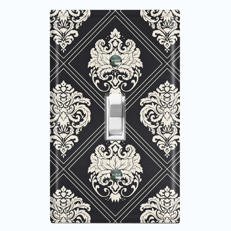 Patterned 1 - Gang Toggle Light Switch Standard Wall Plate