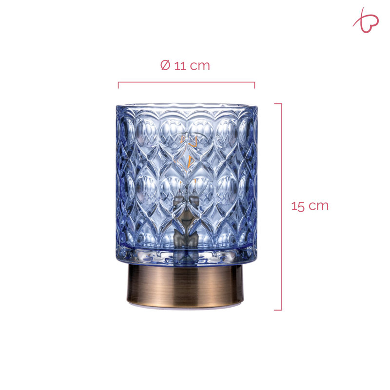 Chic glamor mobile table lamp timer battery, Gold Colours