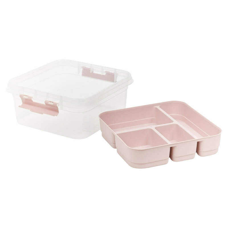 Belfry Kitchen Plastic Decorative Bin, Pink