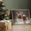 Reproduction d'art sur toile, Noël, père Noël, renne dans la forêt d'hiver-107117816-107117813
