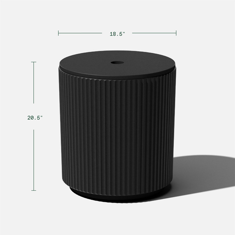 Demi Shade Side Table, Black