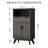 Fluted Accent Cabinet Set of 2, 23" Small Storage Cabinets with Drawer, Adjustable Shelf and Solid Wood Legs for Entryway, Living Room, Bathroom or Apartment-301566569-299385869