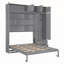 Space-Saving Wall Murphy Bed with Integrated Storage, Ideal for Small Apartments and Multi-Functional Rooms-1173013287