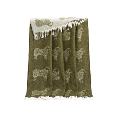 Sheep Hand Woven Throw Blanket
