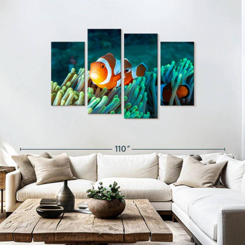Brampt Frowning Clownfish, 48" H x 75" W