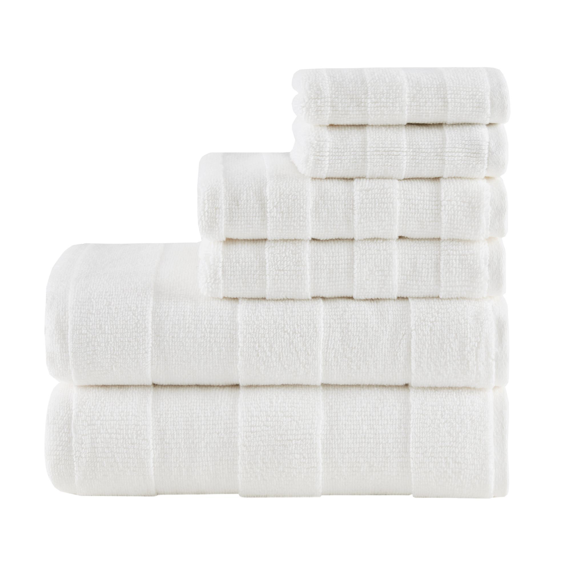 Luxurious 100% Cotton Absorbent 600 GSM 6 Piece Bathroom Towel Set