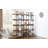 5 Tier Vintage Industrial Style Bookcase With Metal Frame, Perfect For Home Office And Display Storage-514905384