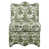 Toile de Jouy vert olive et blanc