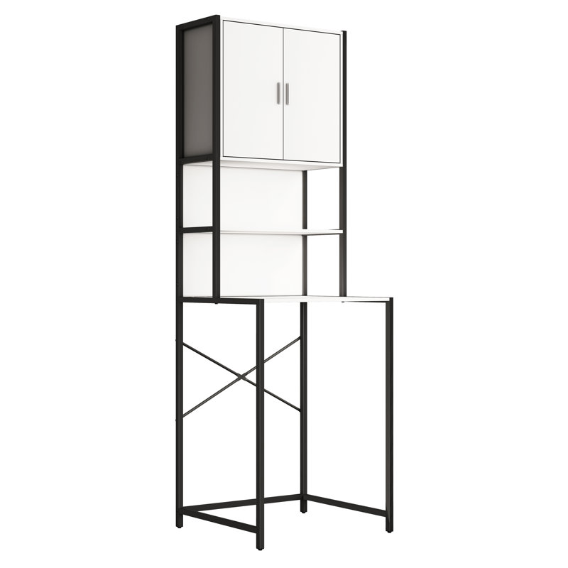Qamar Stainless Steel Bathroom Cabinet, White