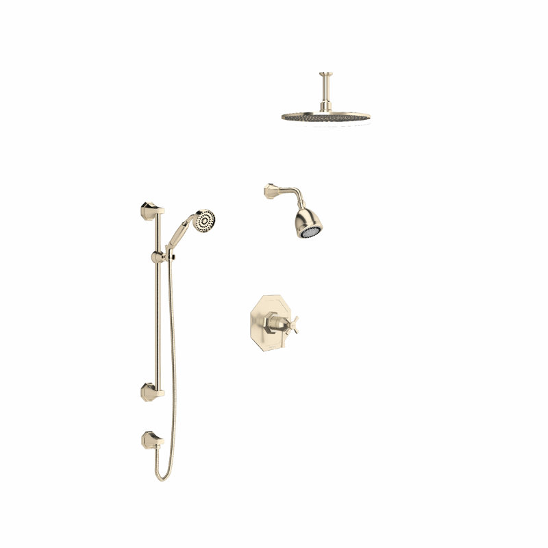 Deco with Rough-in Valve, Satin Nickel