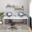 Grand bureau d'ordinateur, bureau d'ordinateur de jeu avec un design moderne, bureau d'ordinateur de bureau.-1162997067-1162997069