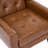 Jaqueze Upholstered Faux Leather Tufted Square Arm Accent Chair-1245556898
