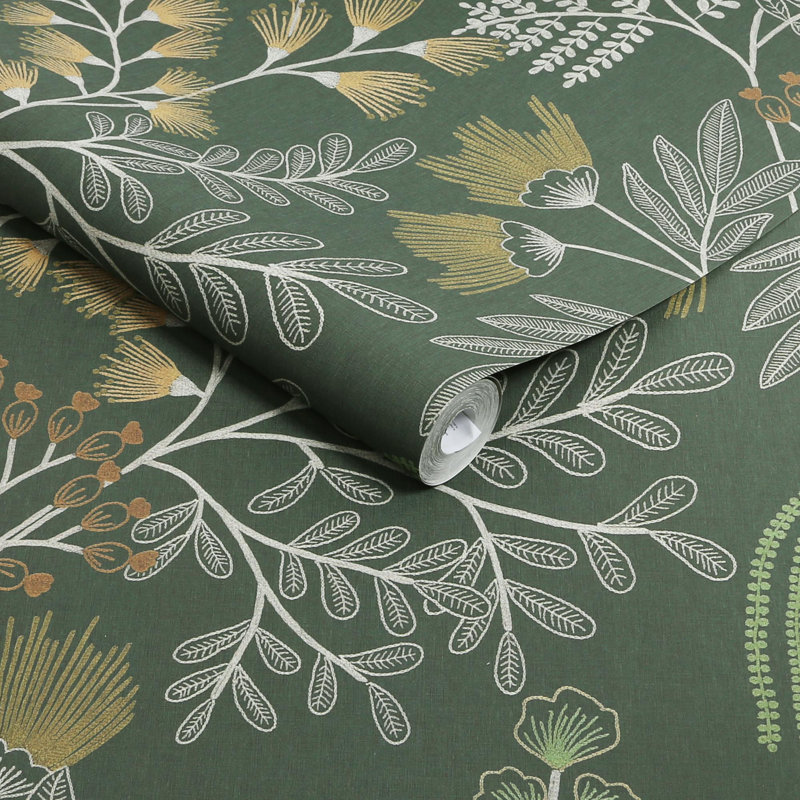 Papier peint Richmond, Vert forêt
