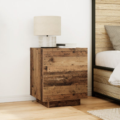 45cm W Manufactured Wood Bedside Table