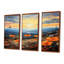 Ensemble de salon art mural coquelicots orange River River-1751601150-1751601148