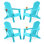 Chaise Adirondack pliante Azur