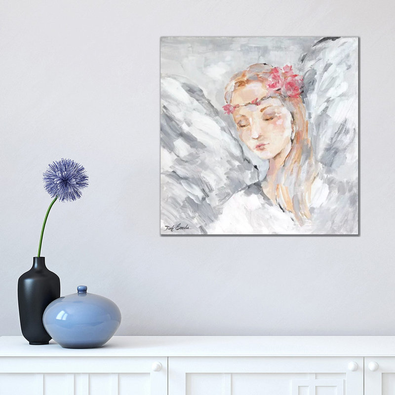Angel I by Debi Coules - Wrapped Canvas Painting, 45.72 cm H x 45.72 cm W