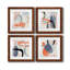 «Floating on Silk I», ensemble de 4 impressions sur toile encadrées-769523357-769523360