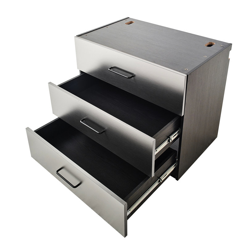 32 In. W X 28 H 20 D Metal Wall Mounted Base Drawer Storage, Series, Metallic Gray, , Heat & Water , Superior Edge Banding Construction Storage Cabinet D, Material