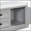 Banc de rangement pour chaussures de 42,5 po de largeur avec banc de rangement à coussins avec 2 tiroirs et 2 armoires-1403460816