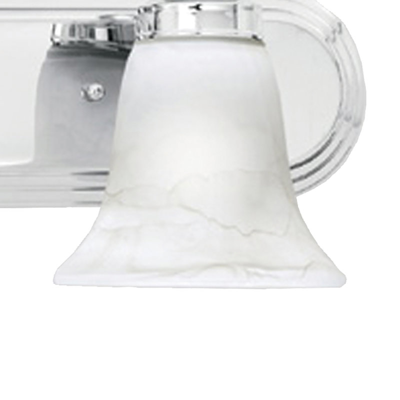 Éclairage pour meuble-lavabo à 2 lumières de 18 po de largeur Homestead - Chrome, 9" H x 18" W x 7.5" D, Chrome