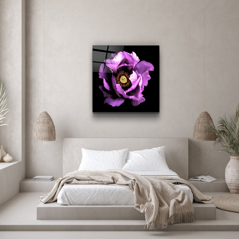 Superbe peinture décorative en verre trempé de 19,7 po x 19,7 po | 100% verre trempé, épaisseur: 0,16 pouce | Impression UV pour des couleurs éclatantes | Parfait pour la décoration intérieure, le salon ou le bureau