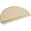Demi-rond signature fronton en uréthane, brun clair apprêté-102752348-113057100-113221387