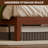 Avelyn Modern Solid Wood Platform Bed Frame with Headboard, Brown-1791813256