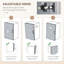 Armoire de rangement 67 po à 4 portes avec tablettes réglables 67 po-601931041