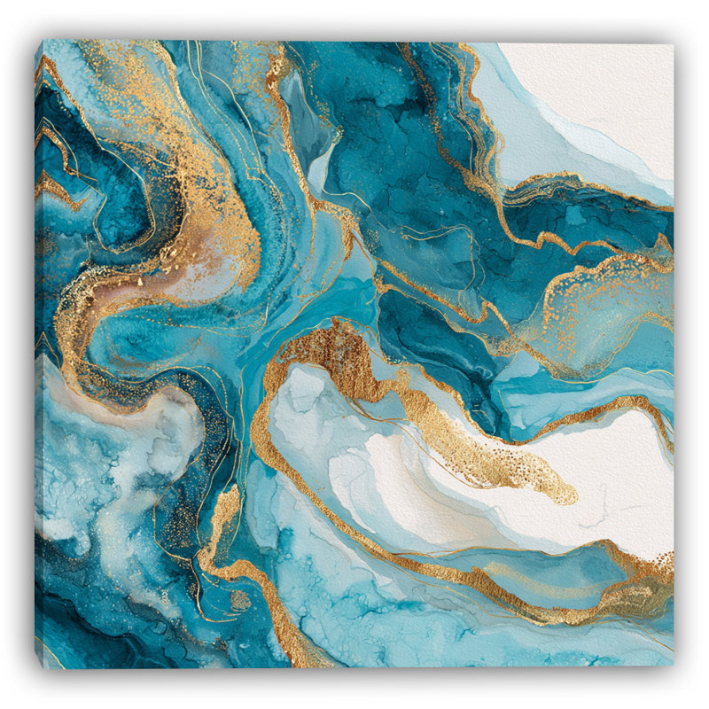 Art mural sur toile tendue Gilded, H 20 po x l 20 po