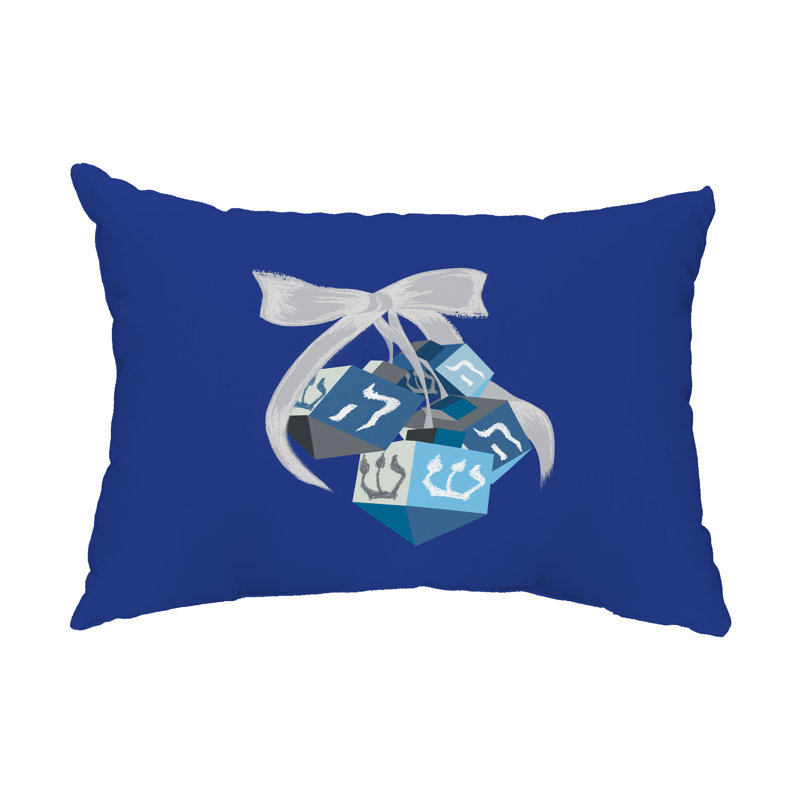  Outdoor Rectangular Pillow Cover & Insert, Blue