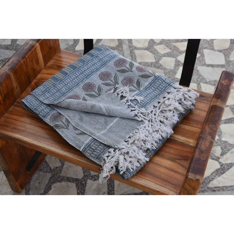 Courtepointe à motif de blocs, jeté et couverture pour canapé et literie, courtepointe en tissu indien, courtepointe faite à la main de taille très grand