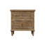 Table de chevet 2 tiroirs Taupe