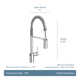 Moen Align MotionSense Wave Single Handle Spring Pulldown Kitchen Faucet with Power Clean Technology