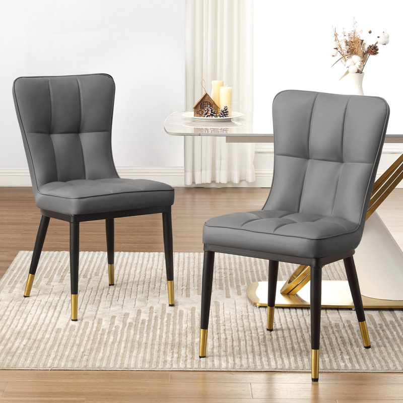 Chaise rembourrée, Gris