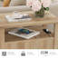 Table de chevet 2 pièces avec station de charge, table de bout avec tablette réglable Inness-102334419