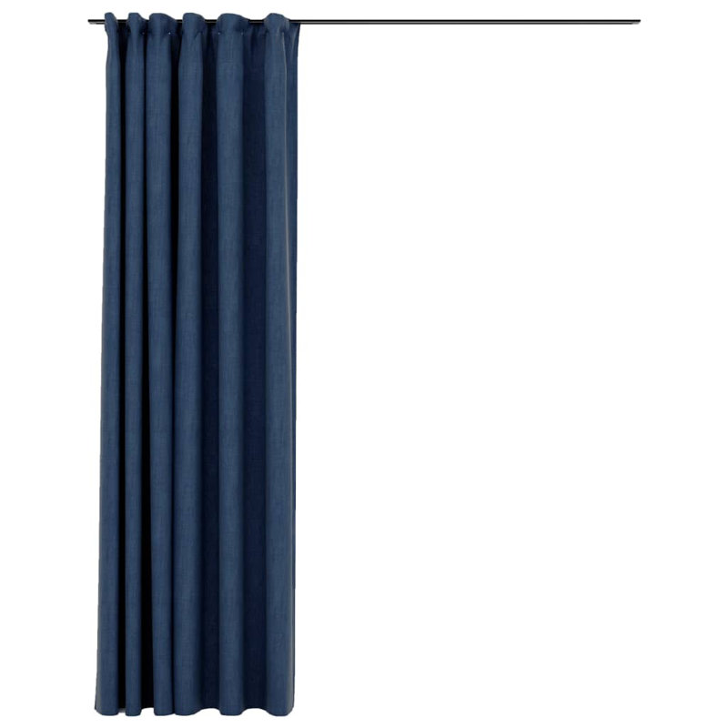 Chaaya Blackout Curtain Single Panel, Blue