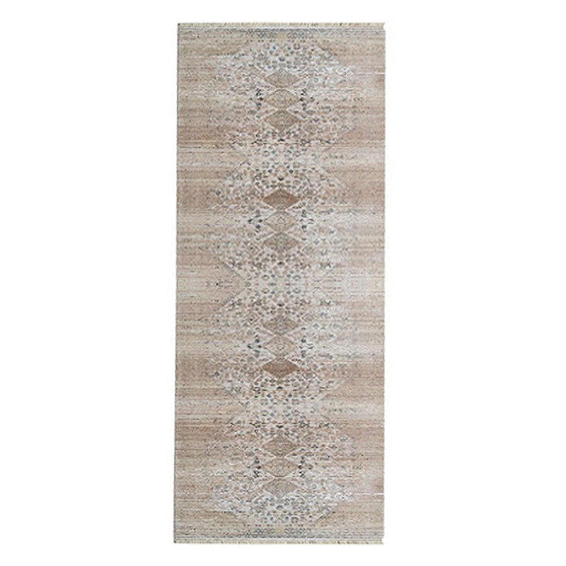 Chauncy Washable Rugs Area Rugs for Living Room, Wool Rugs for Bedroom, Dining Room, Non Slip, Low Pile Vintage Rug Indoor -MACHINE MADE POLYESTER AREA RUGS - Runner, Cream, Classic Oriental Traditional Design, Low Pile