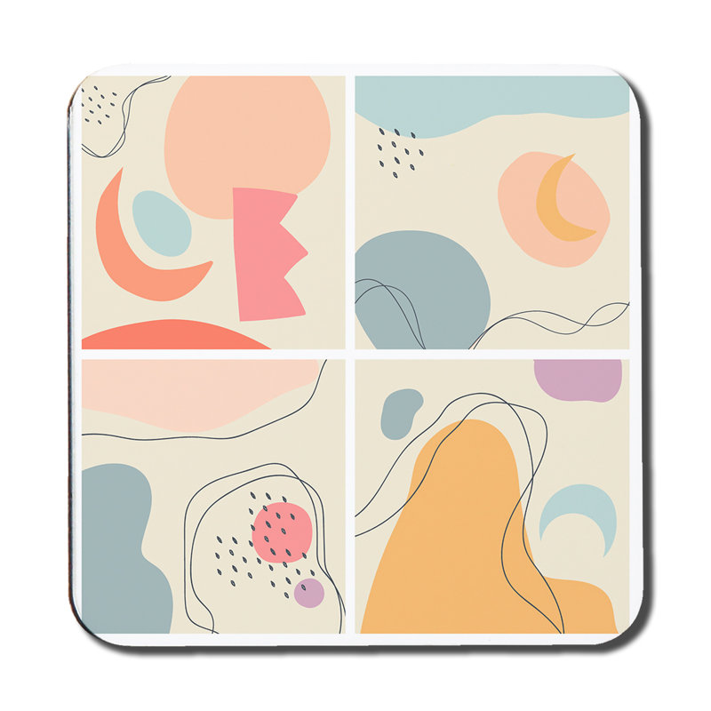 Square 6 Piece Coaster Set