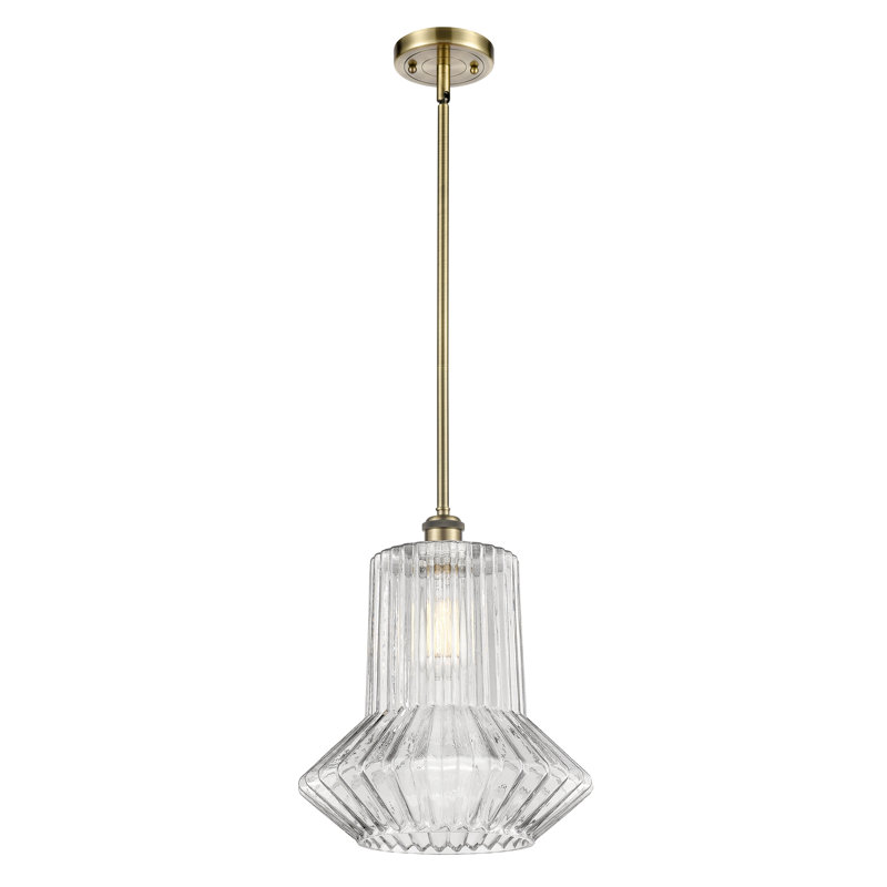 Montrose 1 - Light Single Pendant, Antique Brass, LED