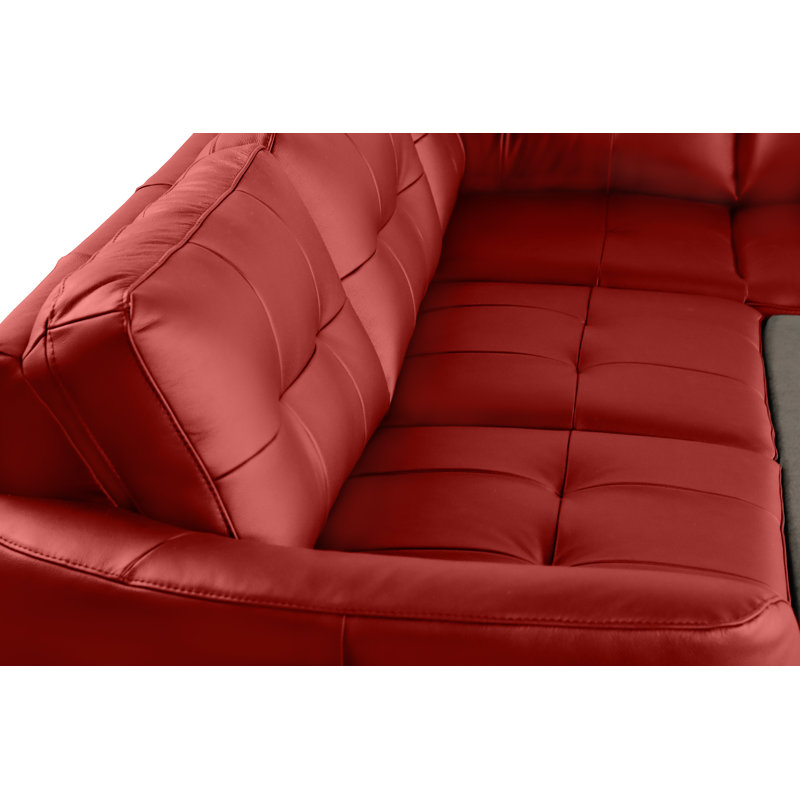 Hunnewell Sleeper Corner Sofa, Right Hand Facing, Red