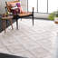 Tapis géométrique beige / ivoire Abisoye-1494000455