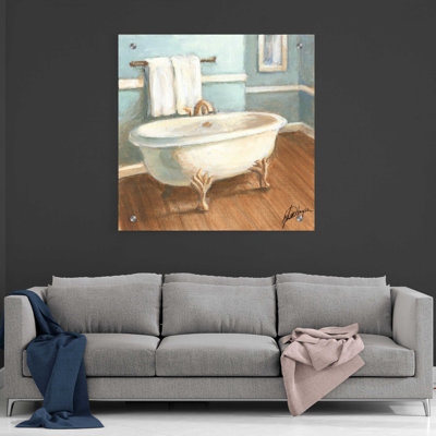 «Porcelain Bath IV» par Ethan Harper, art mural en verre acrylique