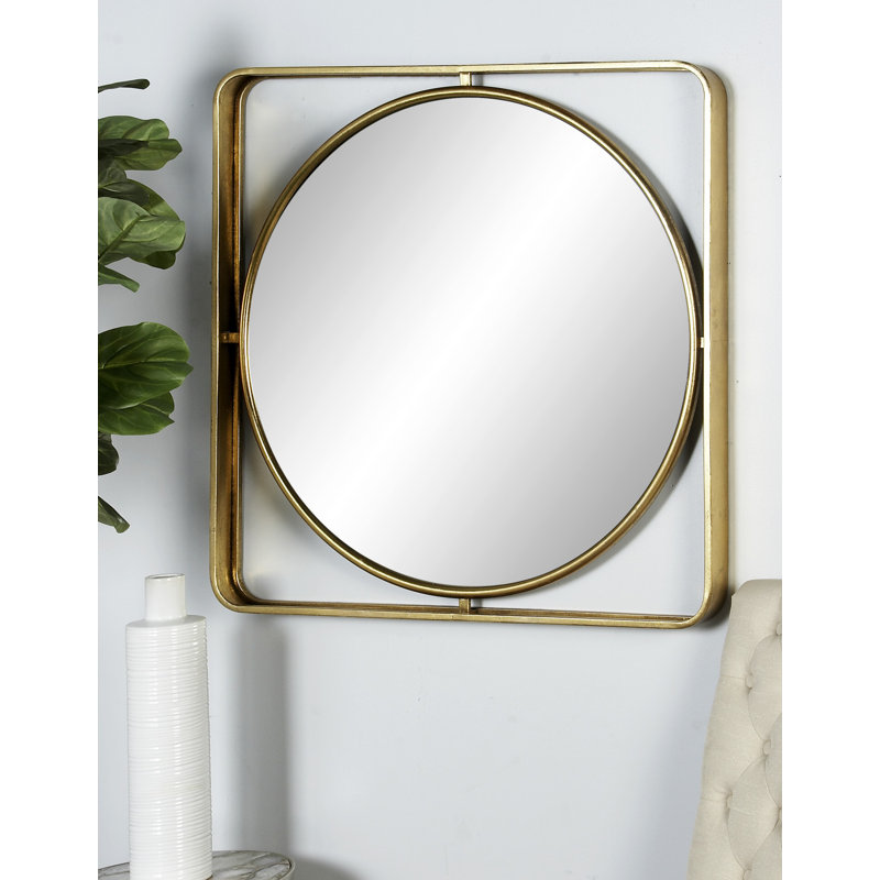 Miroir de salle de bain Camyla, H 34 po x l 34 po