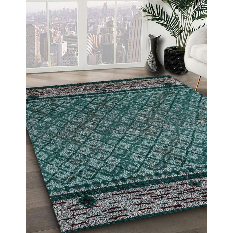 Tapis abstrait moderne 4840, Carré 8 pi