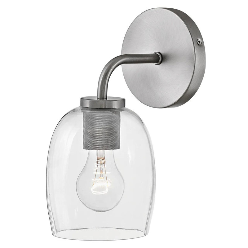Éclairage pour meuble-lavabo à intensité variable 1 lumière Avelin, Argent