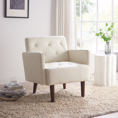Faux Leather Armchair